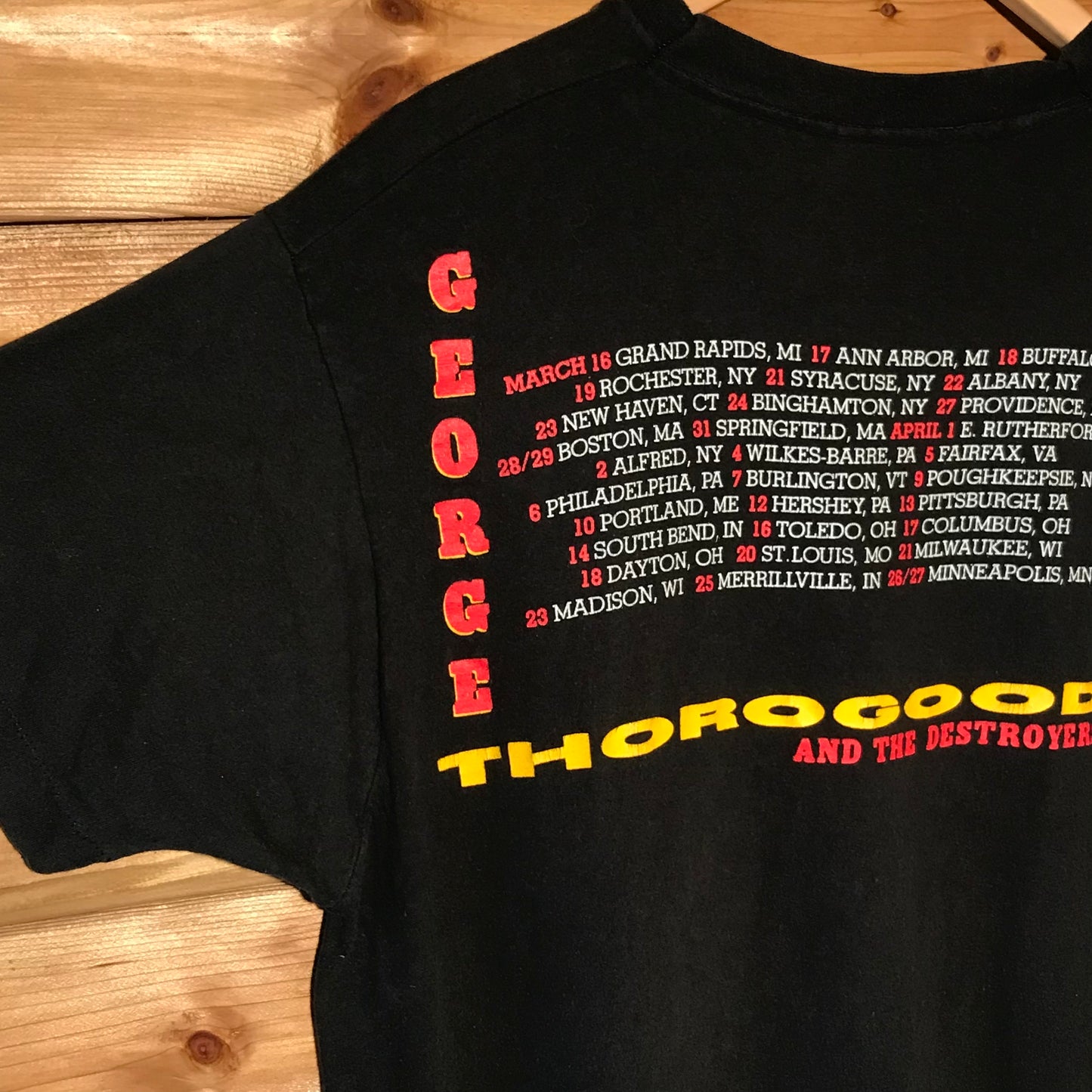 1991 George Thorogood and the Destroyers Boogie People t shirt