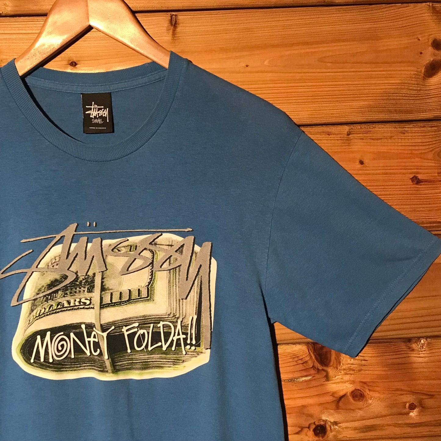 Stüssy Money Folda Centre Spellout t shirt