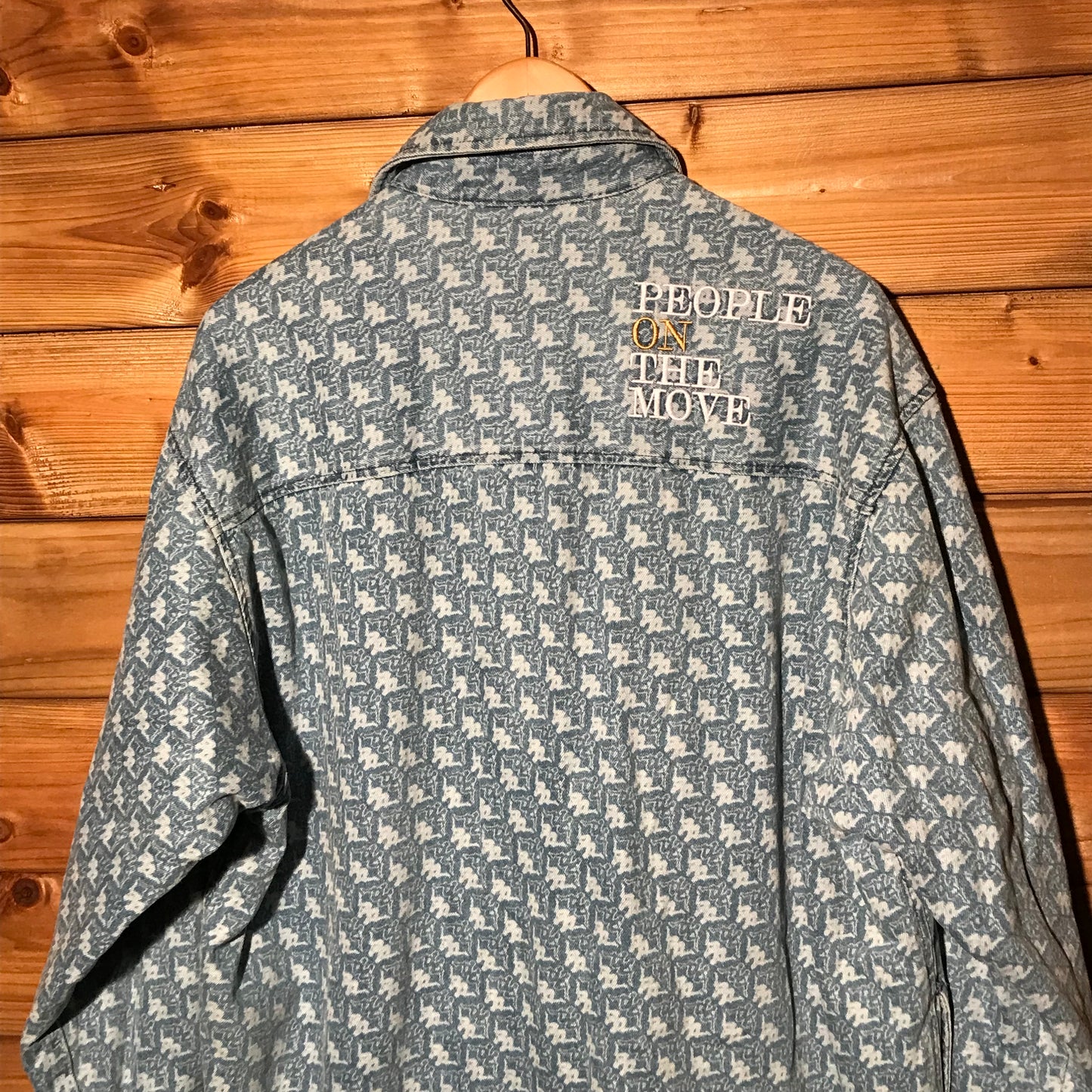 Kappa x GU Monogram denim jacket