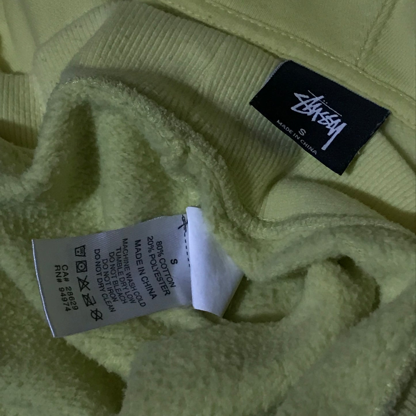 Stüssy Designs Centre Tag Spellout hoodie