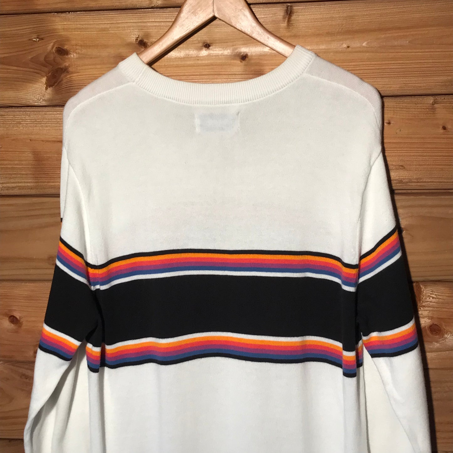 Palace Multi Stripe Spellout knit sweatshirt