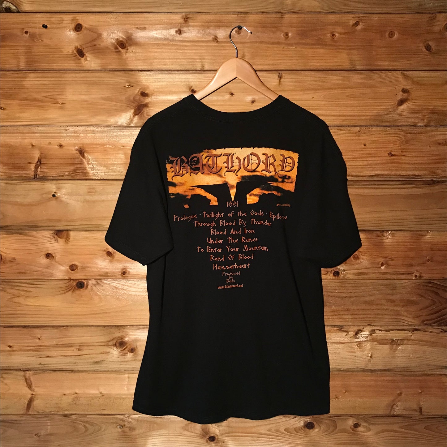 2008 1991 Bathory Twilight of the Gods Album t shirt