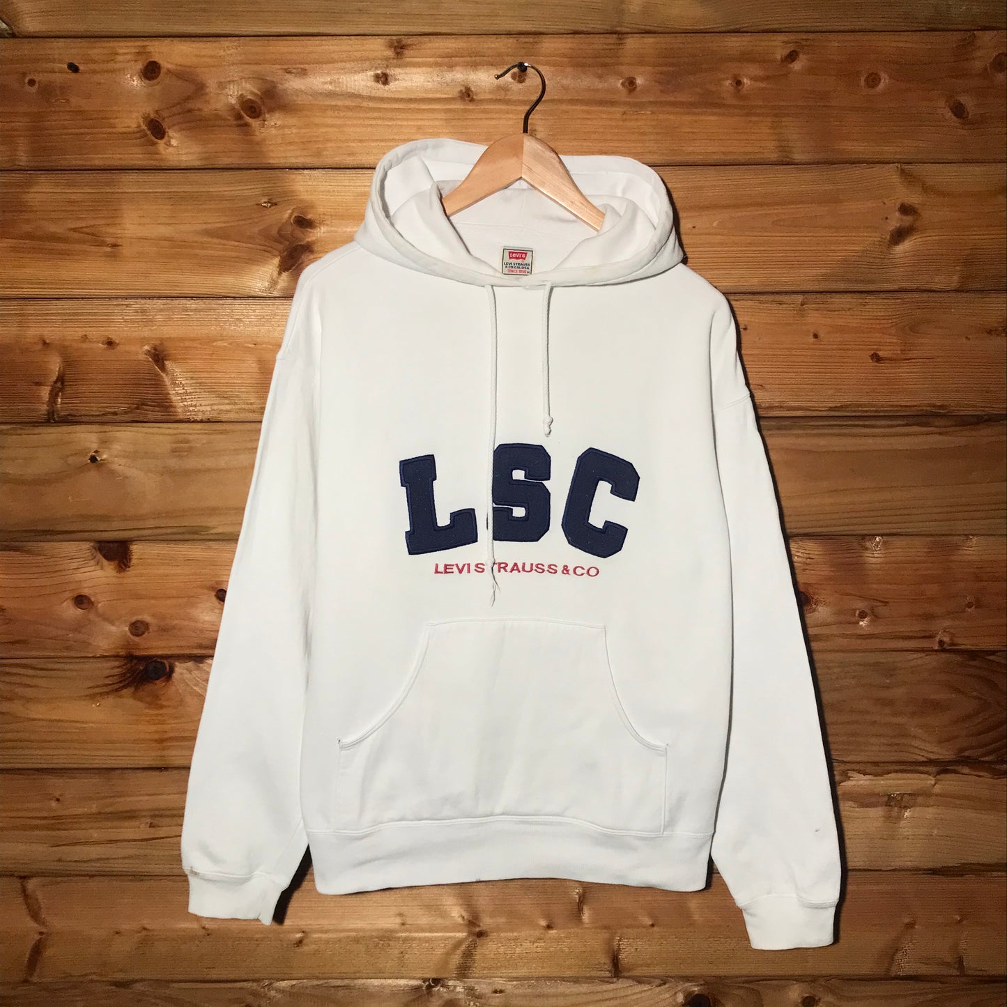 90s Levis LSC Arc Spellout hoodie