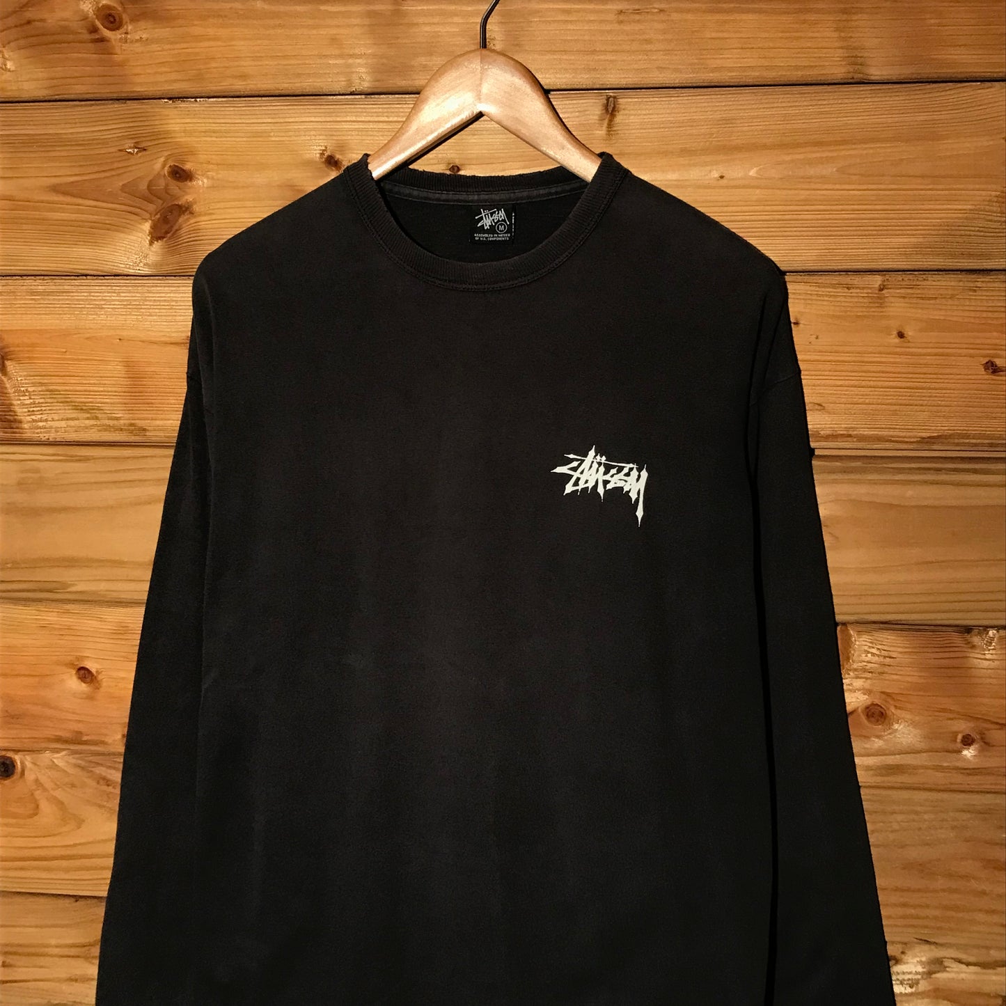 Stüssy Gradient Skulls Double Script Spellout long sleeve t shirt