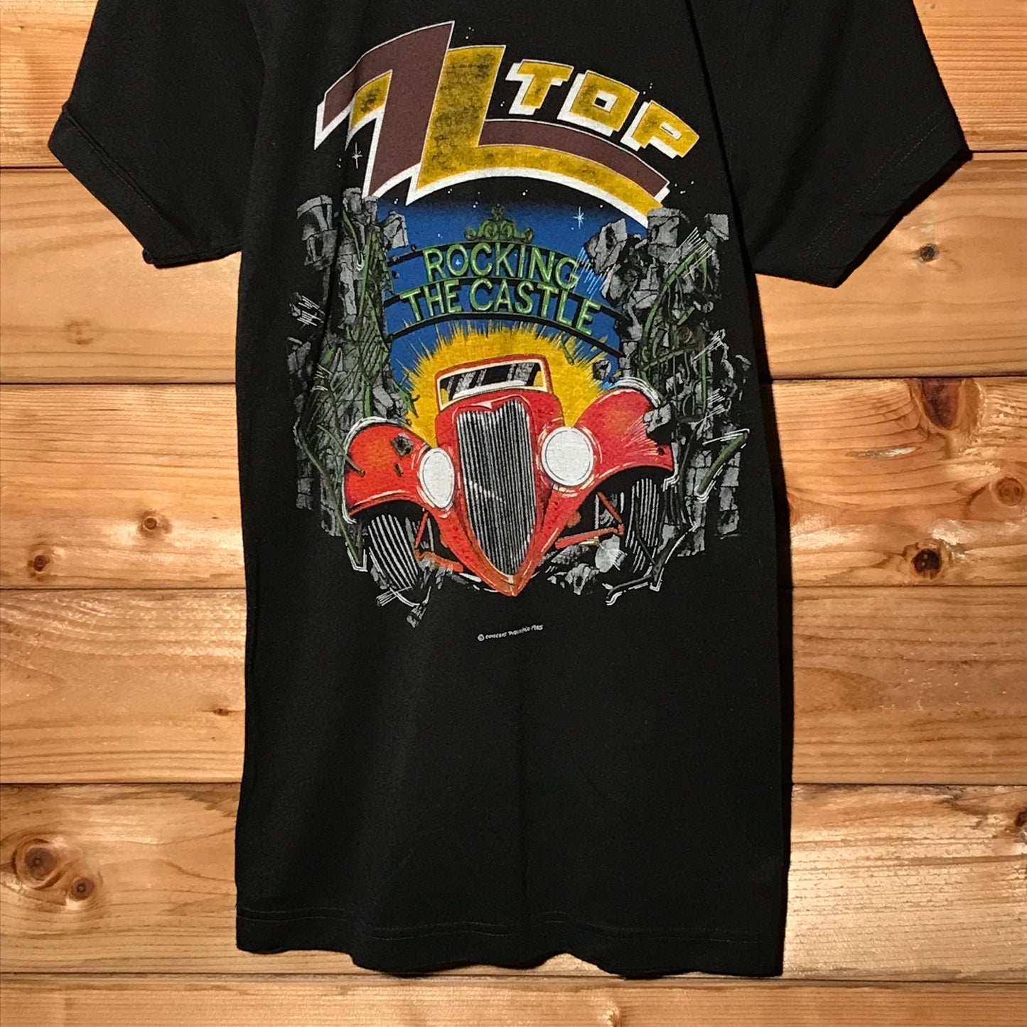 1985 ZZ Top Rocking The Castle Concert t shirt