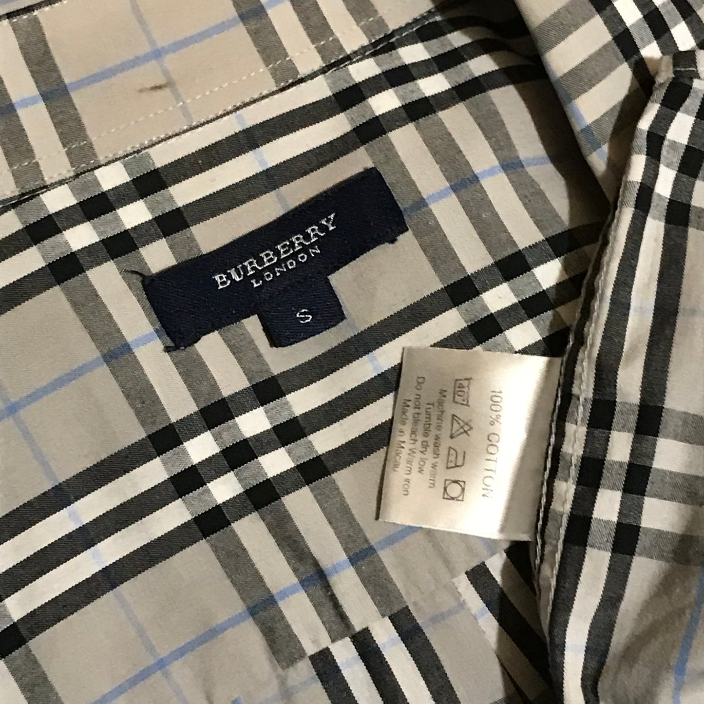 Burberry Nova Check Pattern long sleeve button up shirt