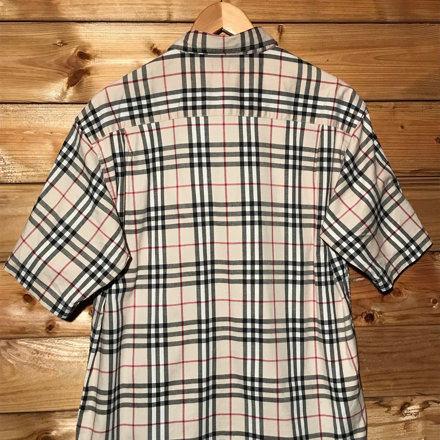 Burberry Nova Check Pattern short sleeve button up shirt