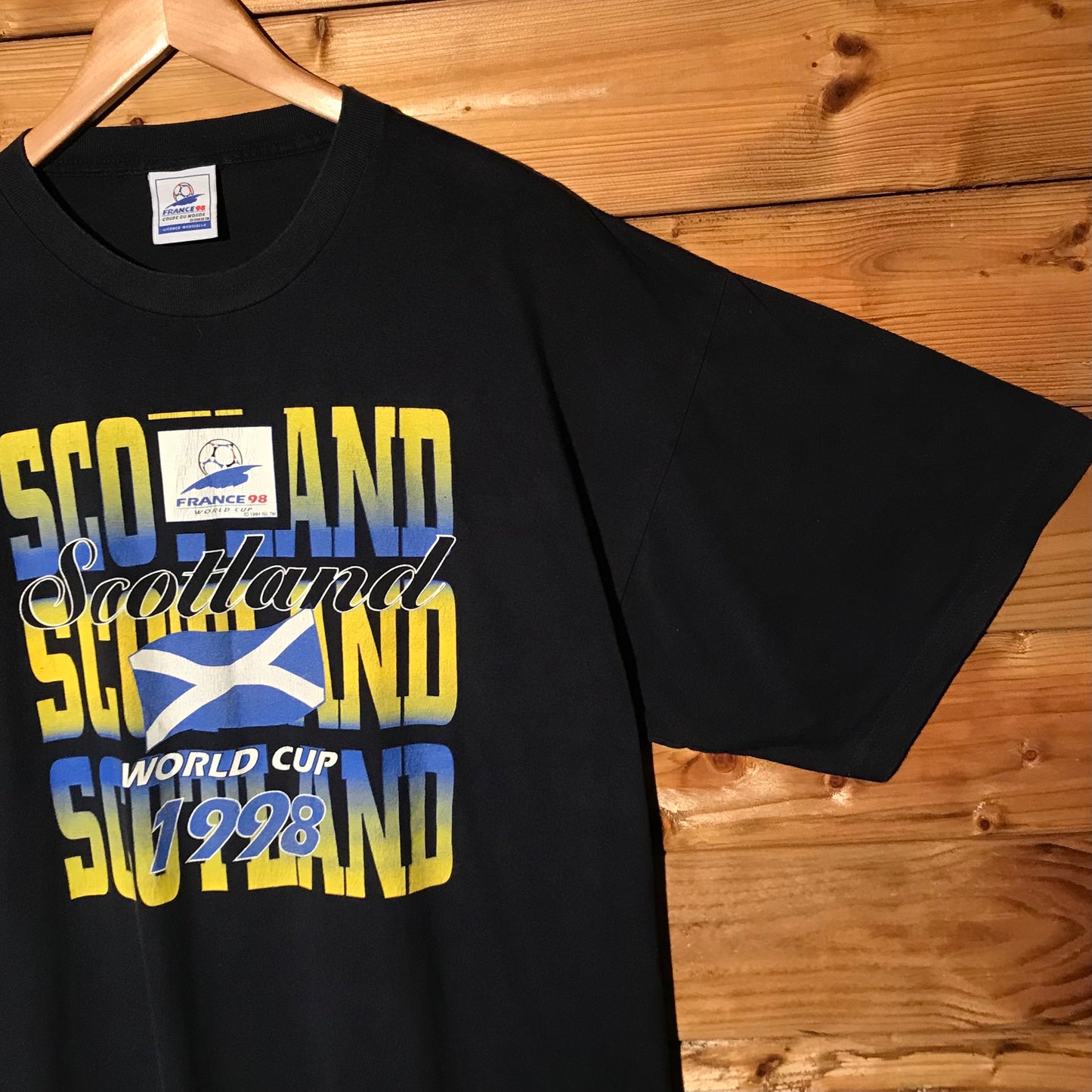 1998 France World Cup Scotland Team t shirt