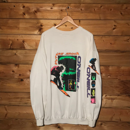 80s O'Neill Future Shock Neon Explosion sweatshirt