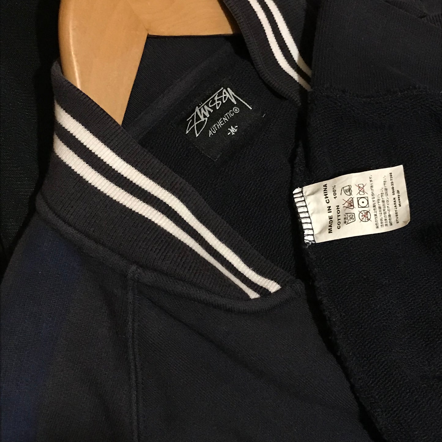 Stüssy Peace and Prosperity Script Spellout track jacket