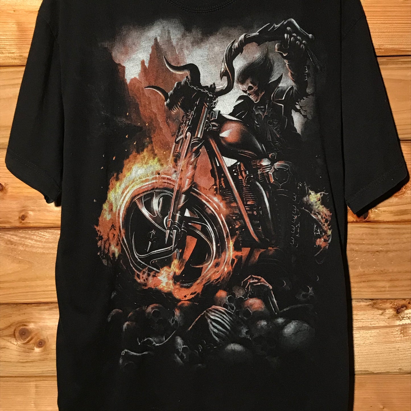 Spiral Direct Motorcycle Skeleton t shirt