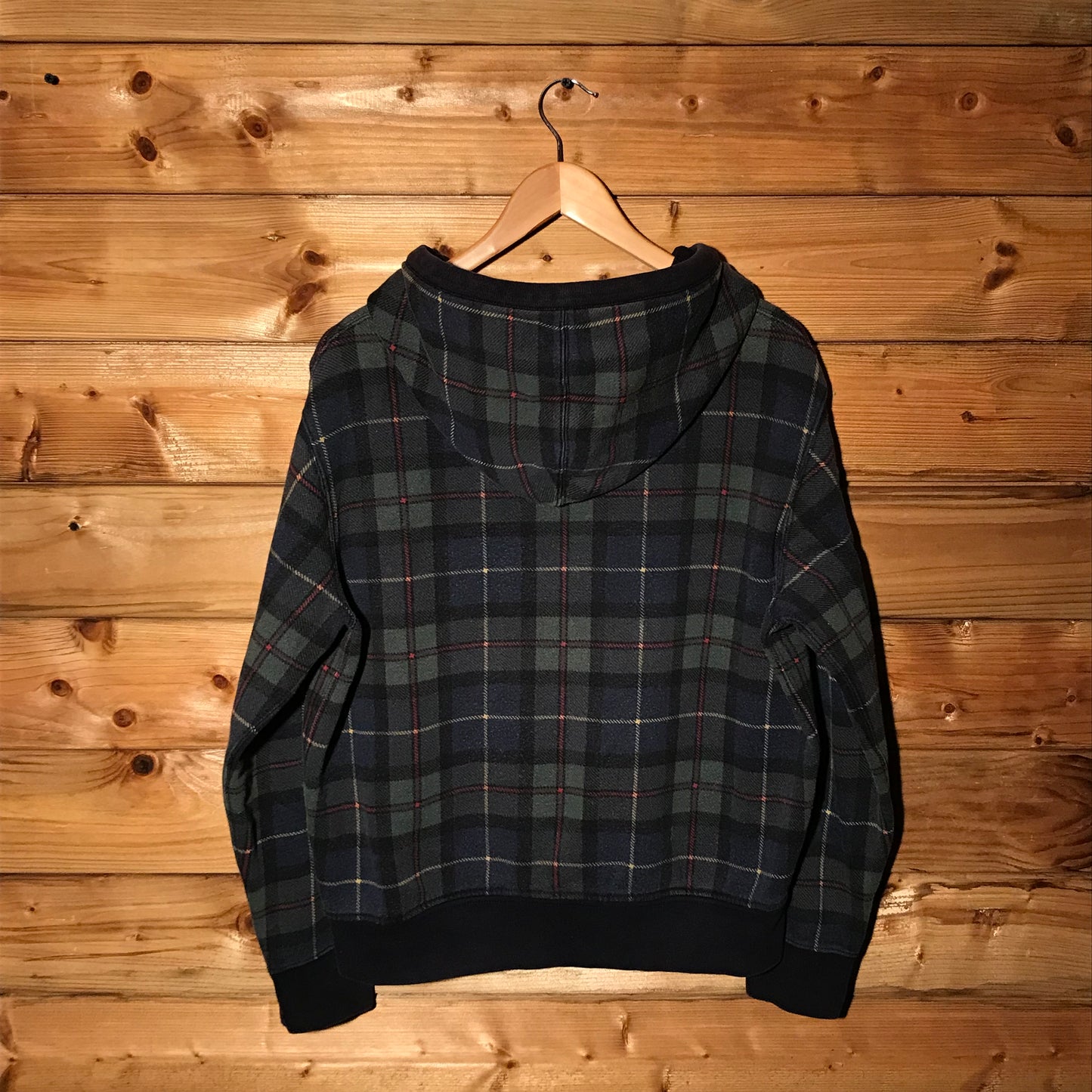 90s Polo Ralph Lauren Mercer Team Plaid zip up hoodie