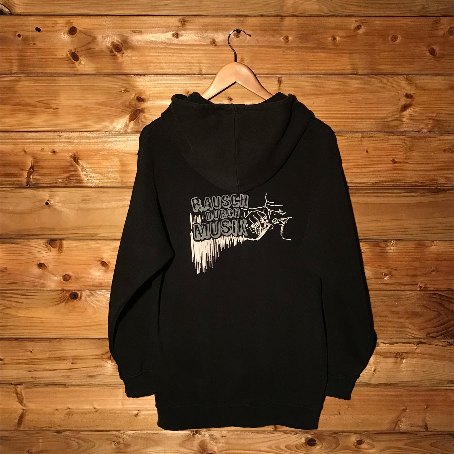 Sitte Rausch Durch Musik Centre Spellout hoodie