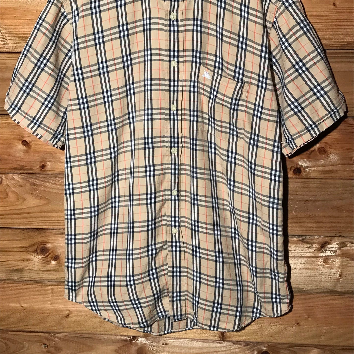 Burberry Nova Check Pattern short sleeve button up shirt