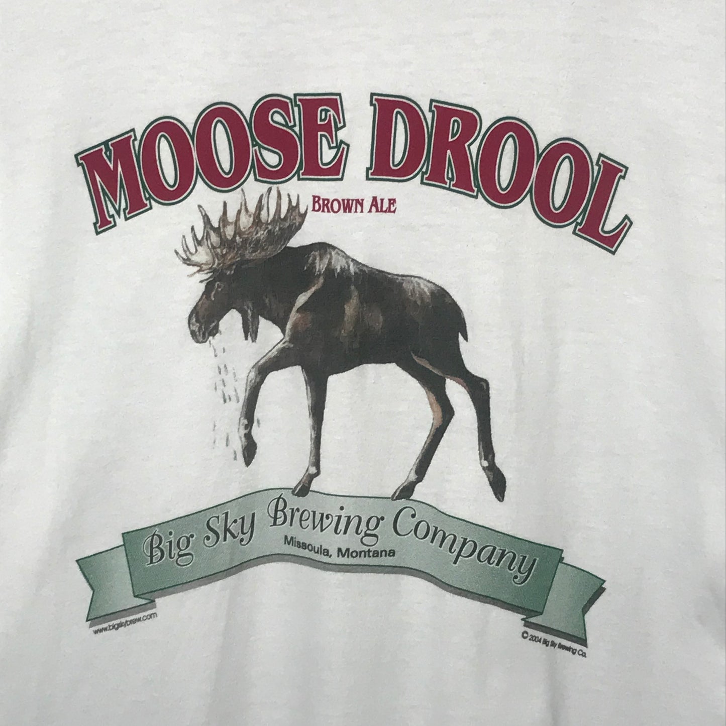 2004 Moose Drool Brown Ale t shirt