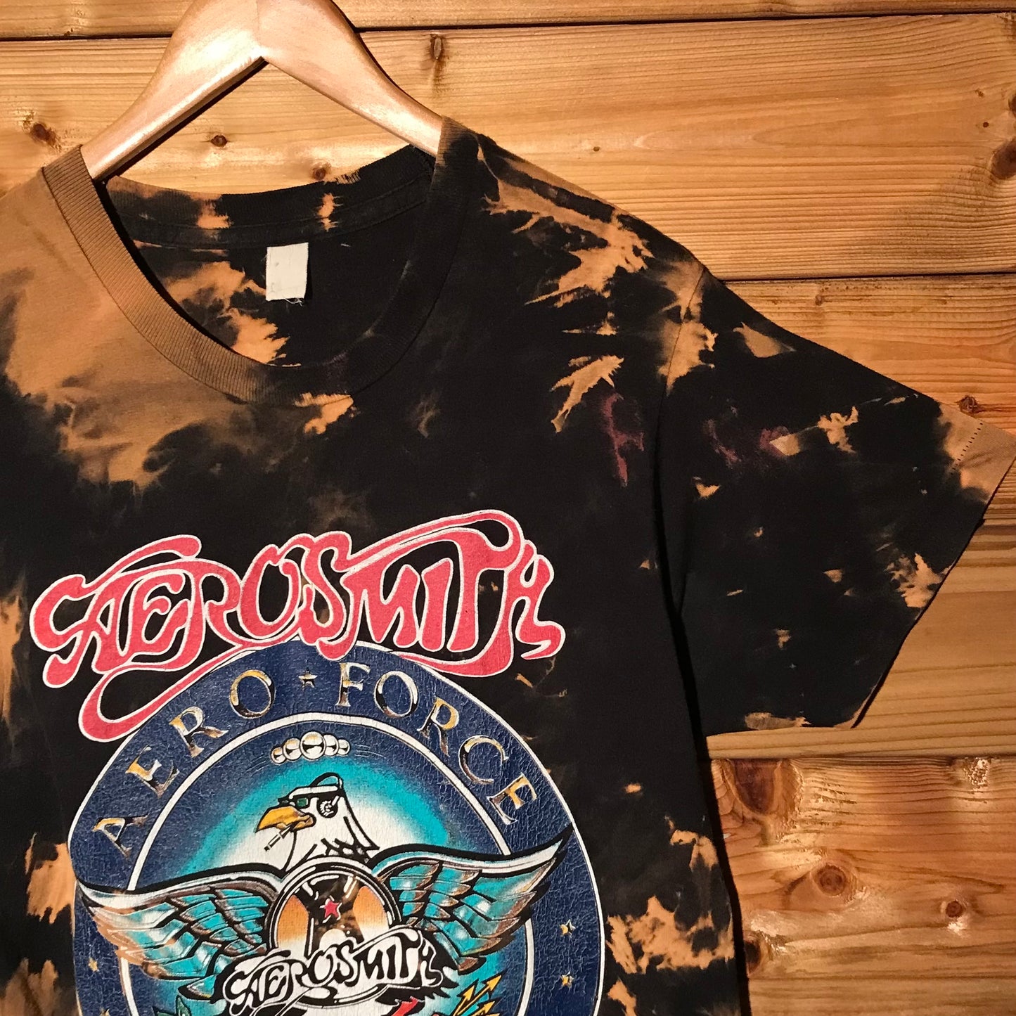 1989 Aerosmith Pump World Tour Bleach Dyed t shirt