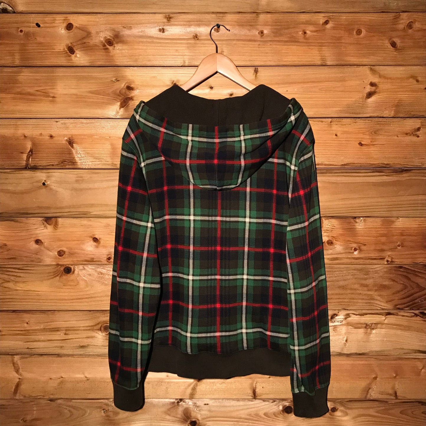 Polo Ralph Lauren Plaid Pattern AOP zip up hoodie