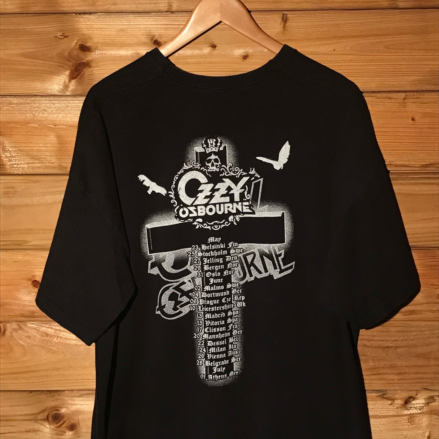 2012 Ozzy Osbourne Ozzy & Friends Europe Tour t shirt