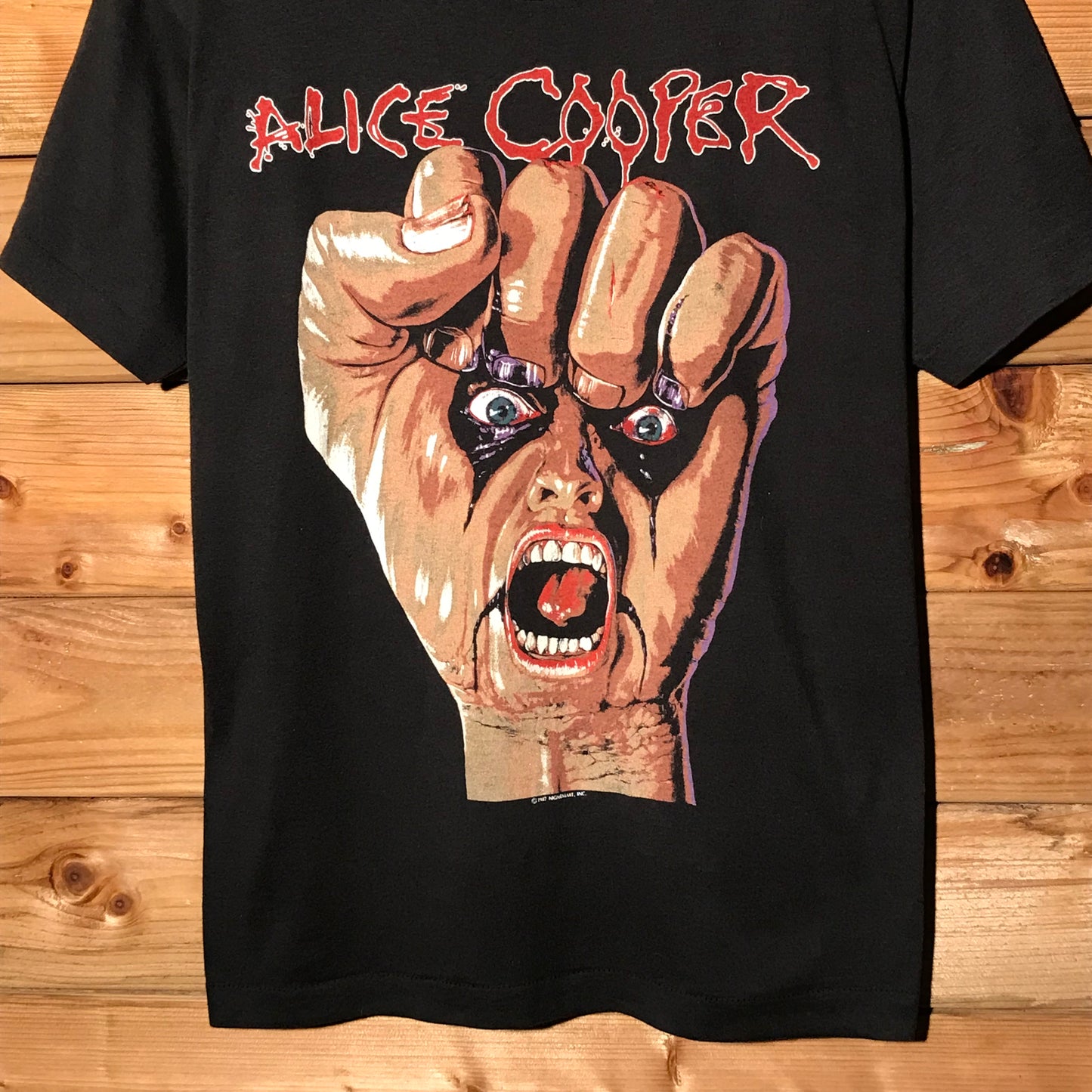 1987 Alice Cooper Live In The Flesh World Tour t shirt