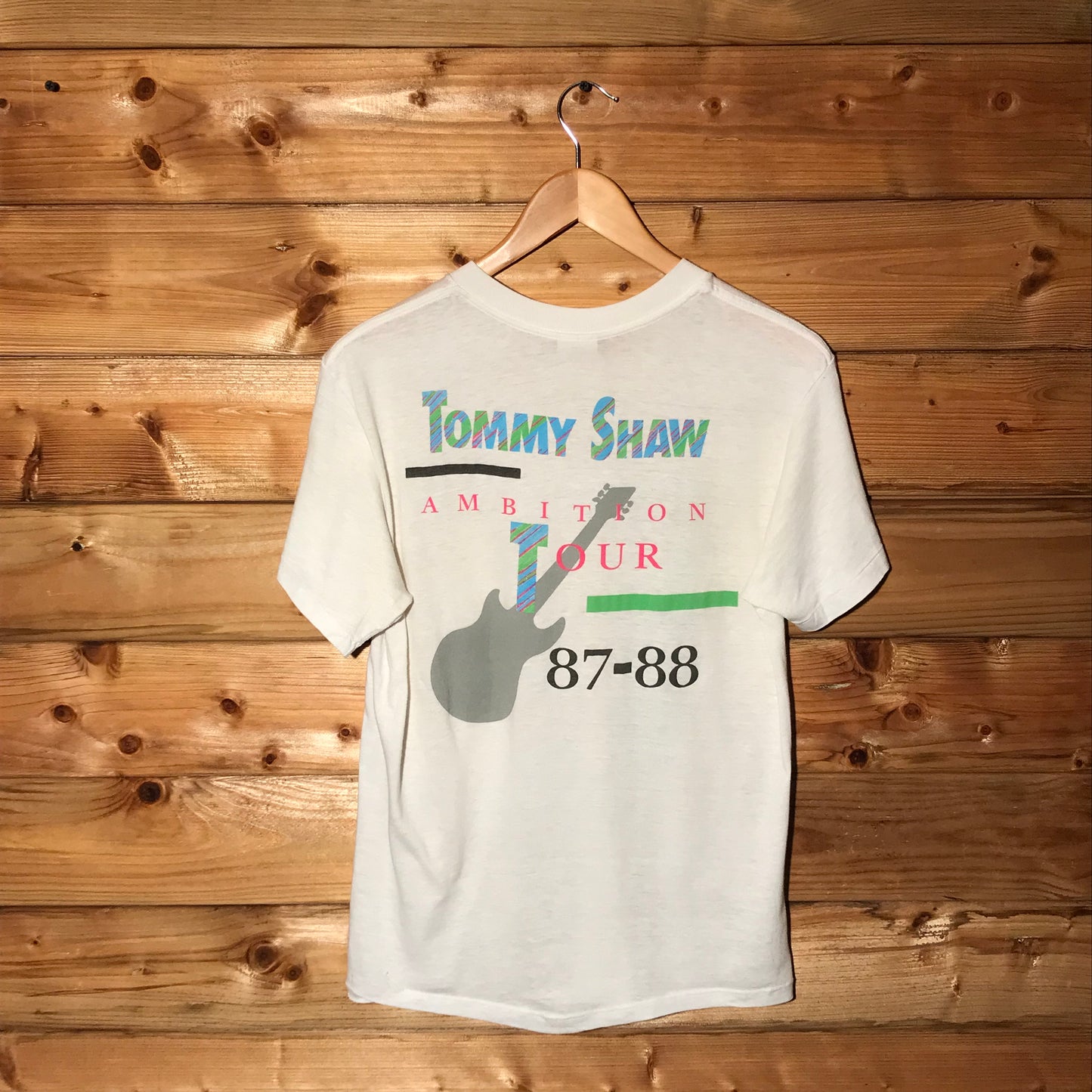 1987 Tommy Shaw Ambition USA Tour t shirt