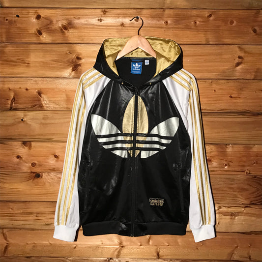 Adidas Chile62 Trefoil Striped zip up hoodie