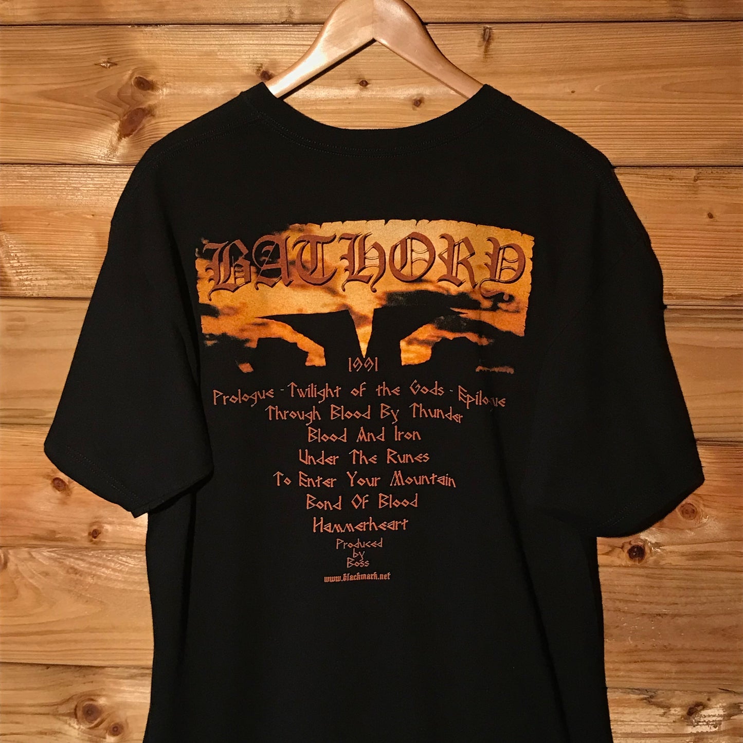 2008 1991 Bathory Twilight of the Gods Album t shirt