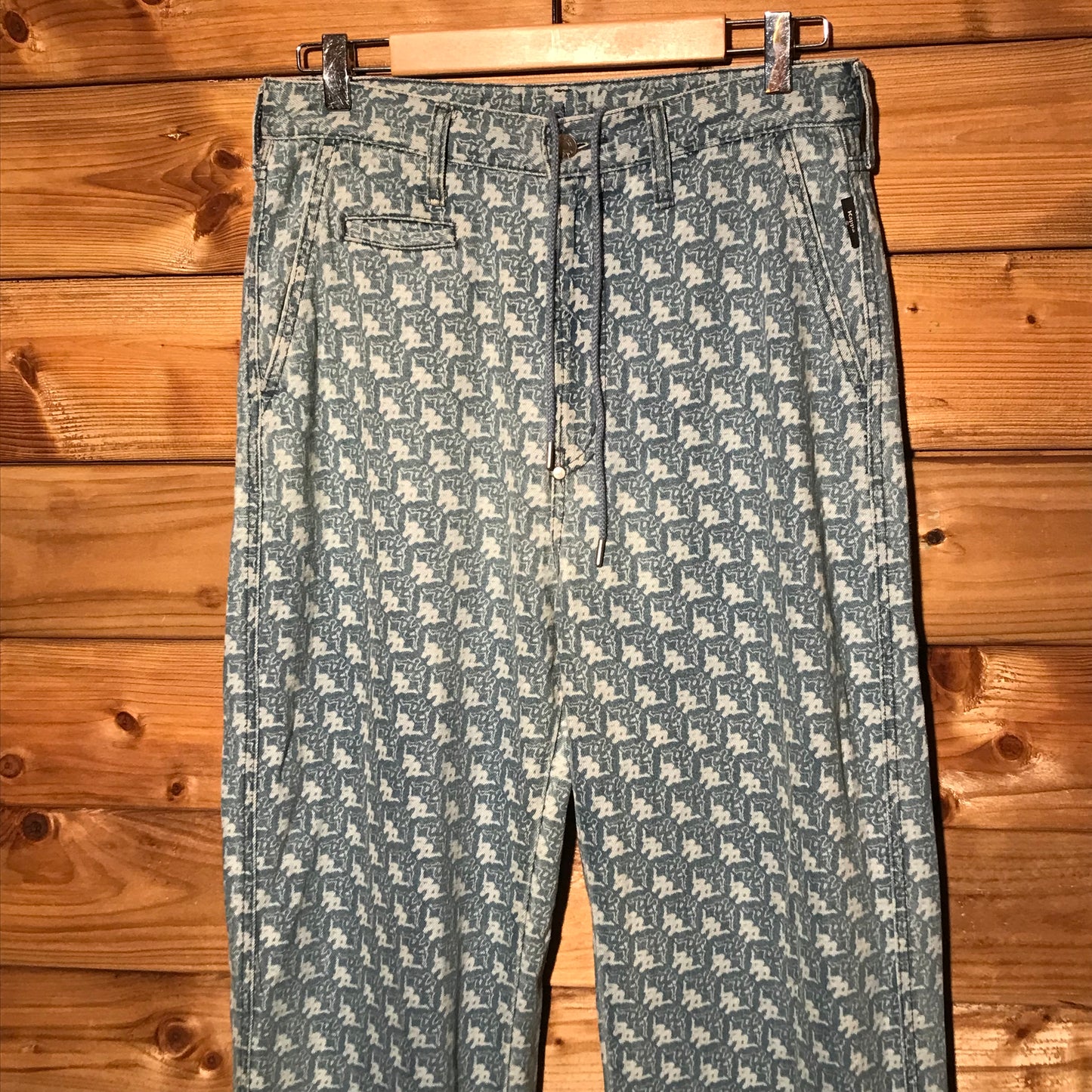 Kappa x GU Monogram denim jeans