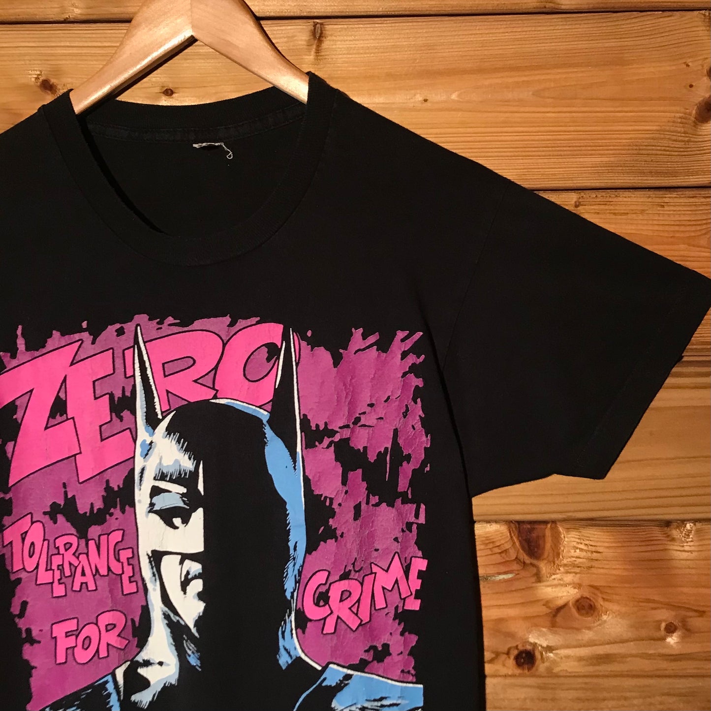 1989 Batman Zero Tolerance For Crime t shirt