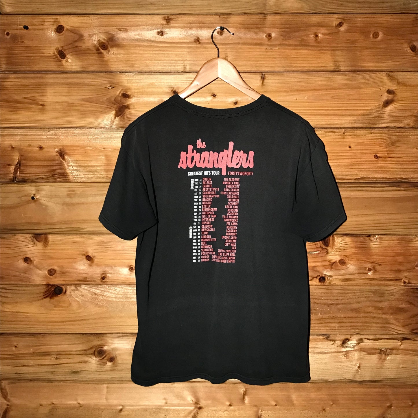 2012 The Stranglers FortyTwoForty Greatest Hits Tour t shirt