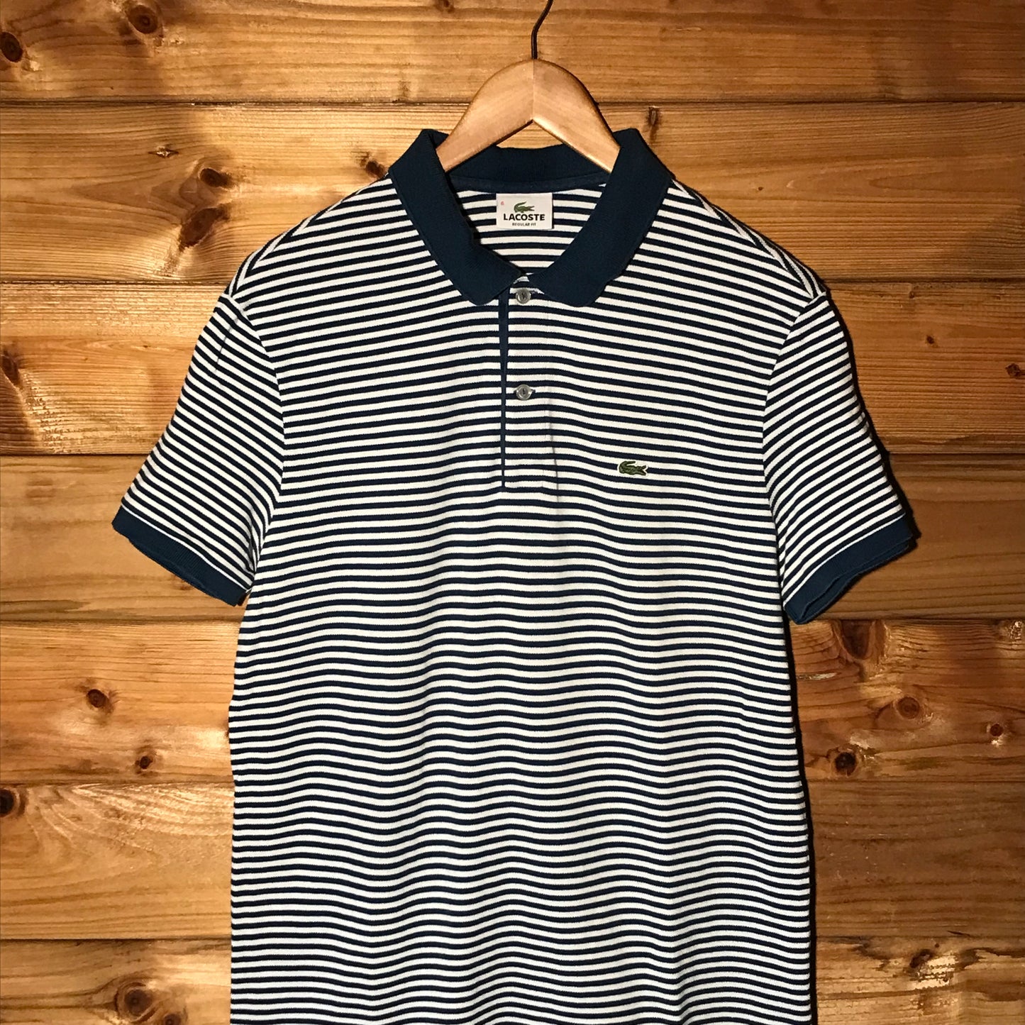 Lacoste Essentials Striped polo t shirt