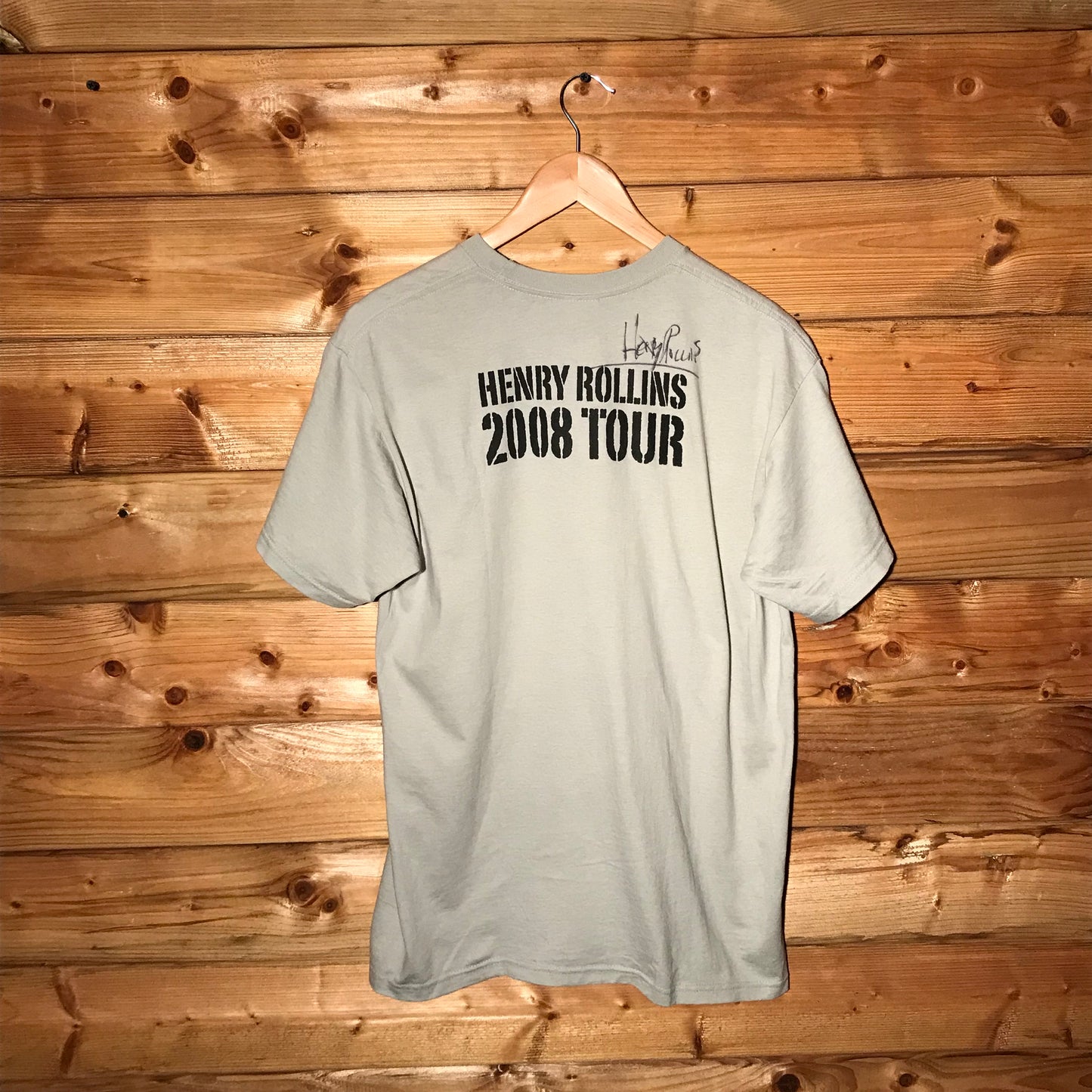 2008 Henry Rollins Provoked Tour Signed t shirt