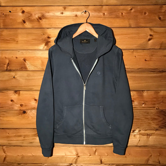 Belstaff Essentials Corner Spellout zip up hoodie