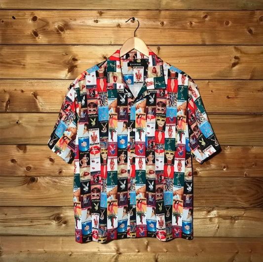 Playboy x Freaks Store Covers Print rayon shirt