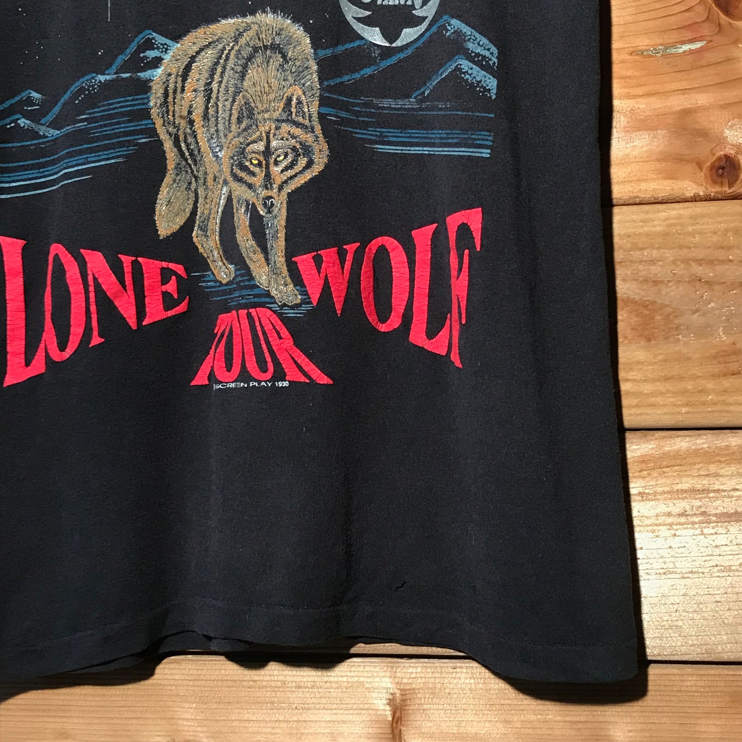 1990 Hank Williams JR Lone Wolf Tour t shirt