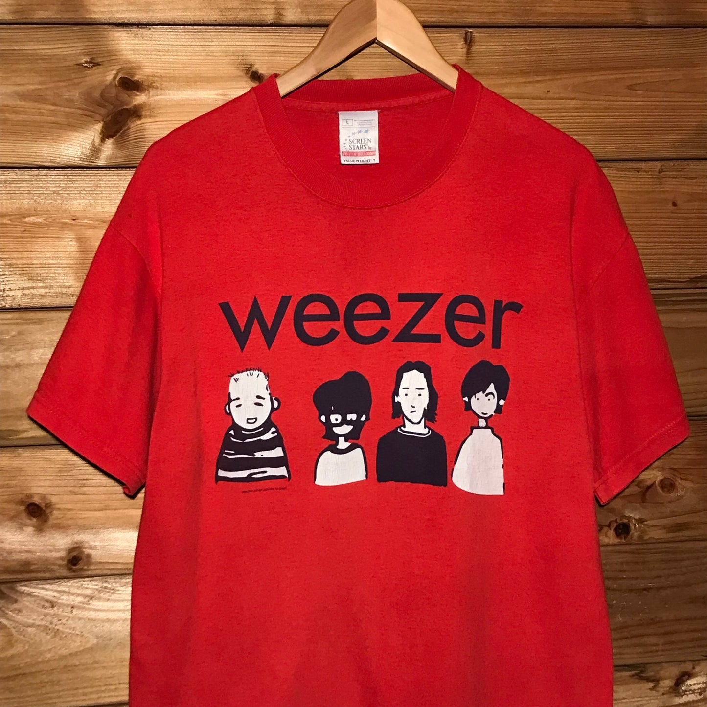 2000 Weezer Cartoon Band t shirt