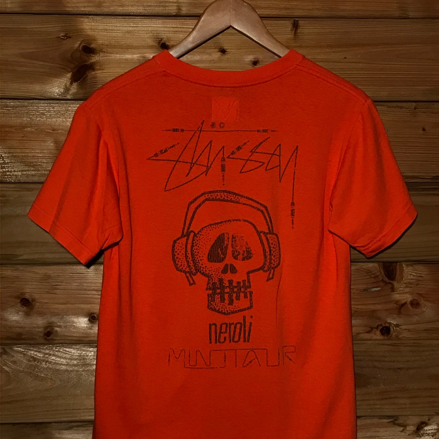 2007 Stüssy x Neroli x Minotaur Headphone Skull t shirt