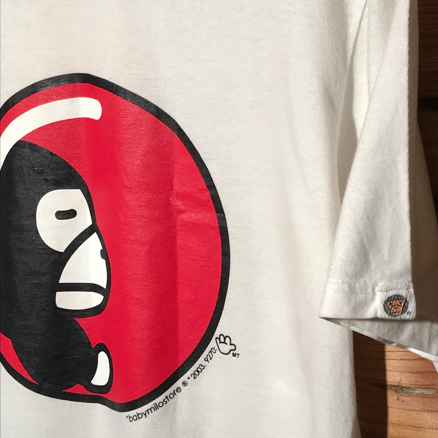 2003 Baby Milo, A Bathing Ape Red Ball t shirt