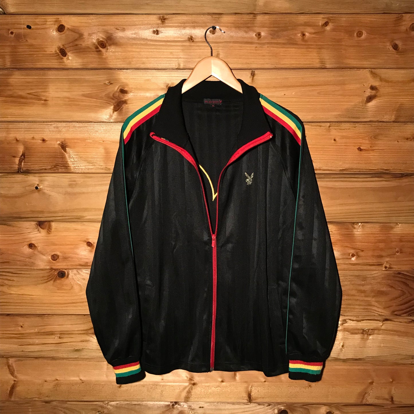 Playboy Bunny Rasta Striped track jacket