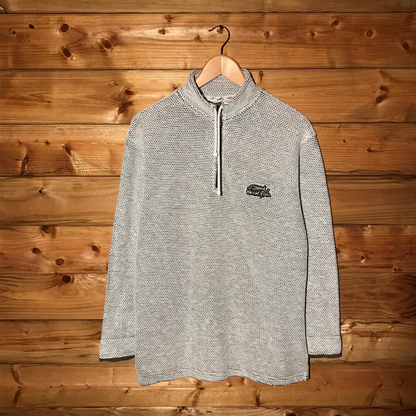 Weird Fish Textured quarter zip sweatshirt