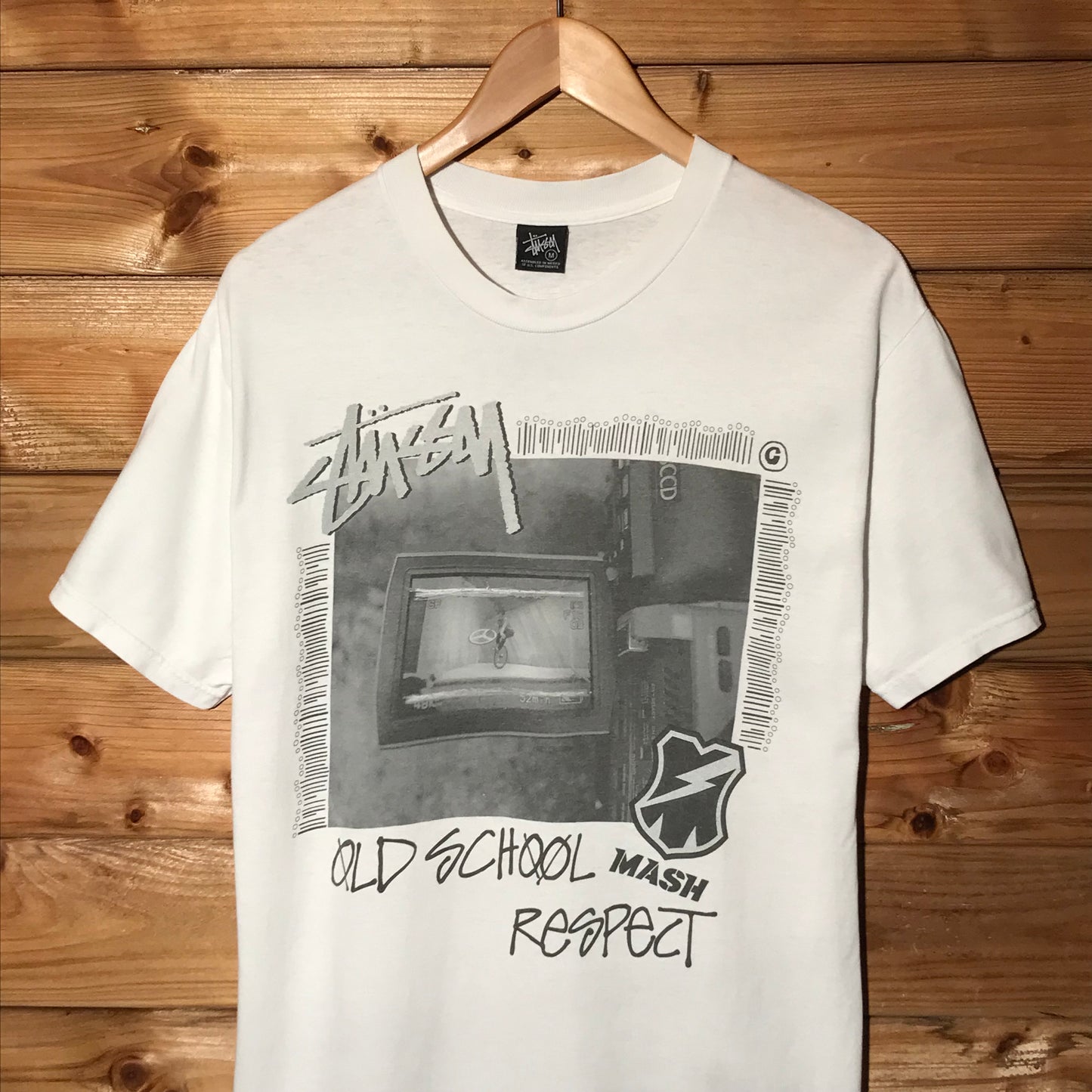 2007 Stüssy x Mash SF Old School Respect t shirt