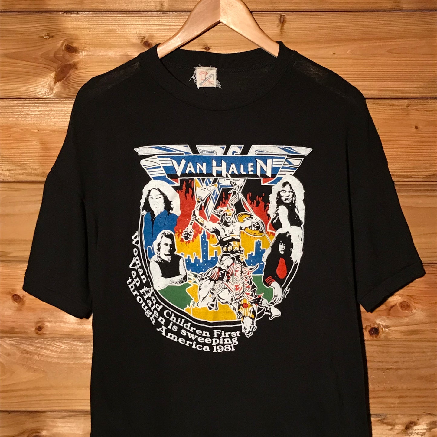 1981 Van Halen Fair Warning Tour t shirt