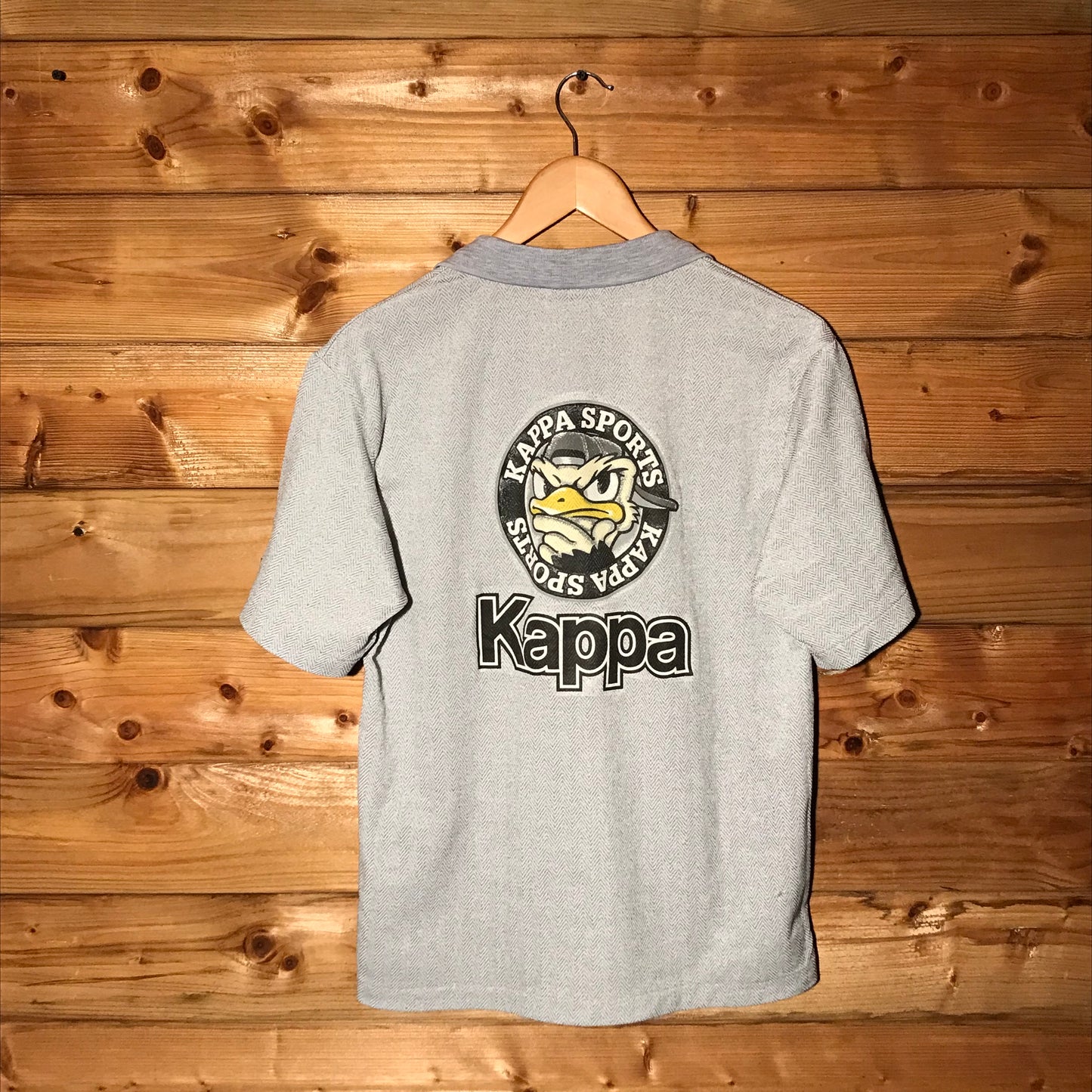 90s Kappa Sports Centre Spellout Ostrich polo t shirt