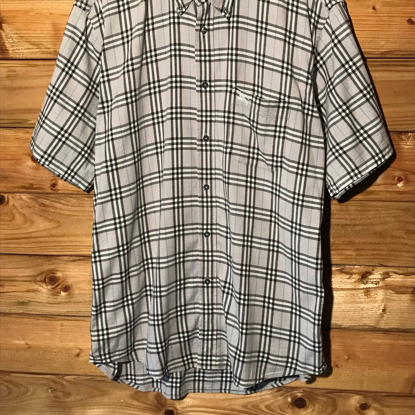 Burberry Nova Check Pattern short sleeve button up shirt