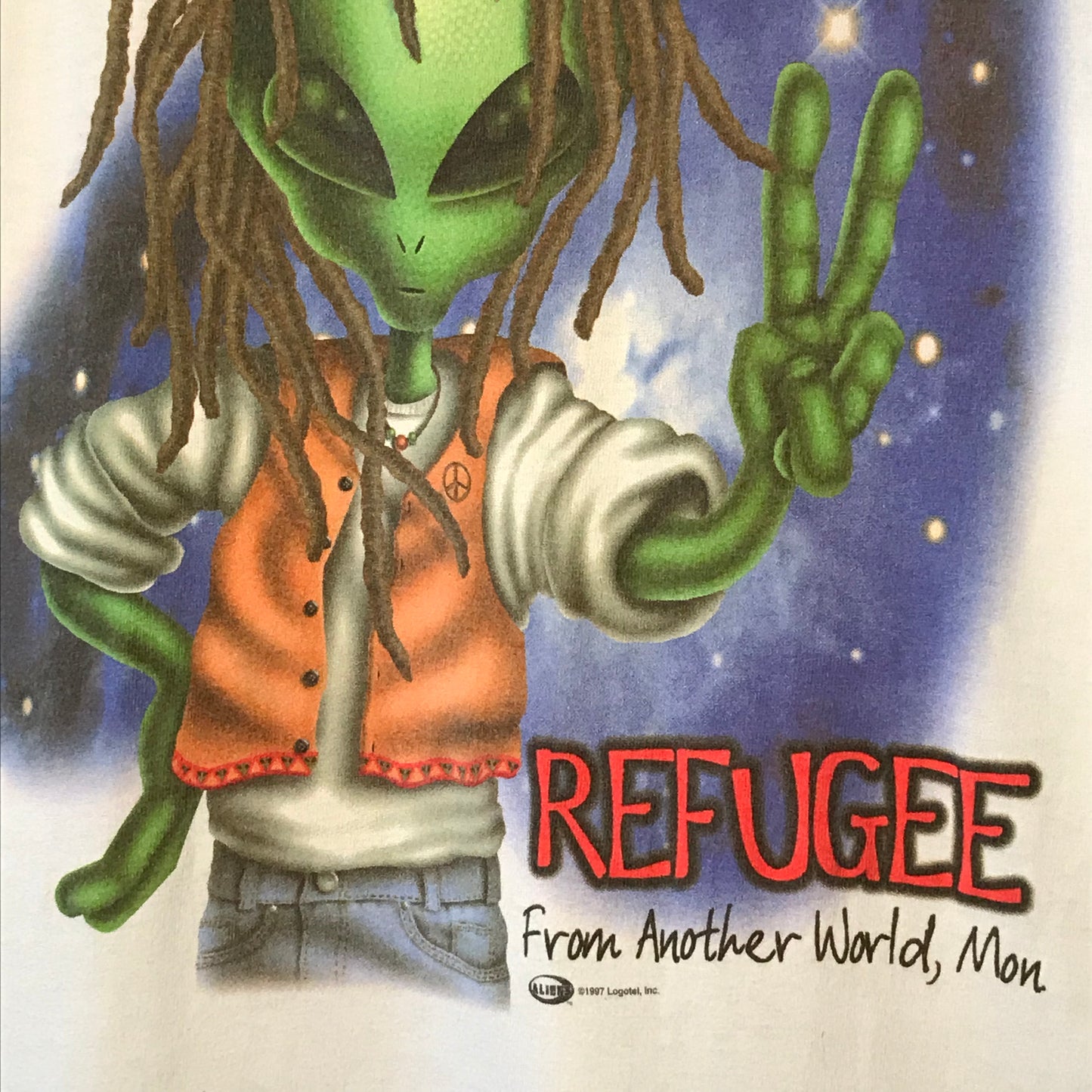 1997 Logotel Alien Refugee From Another World, Mon t shirt