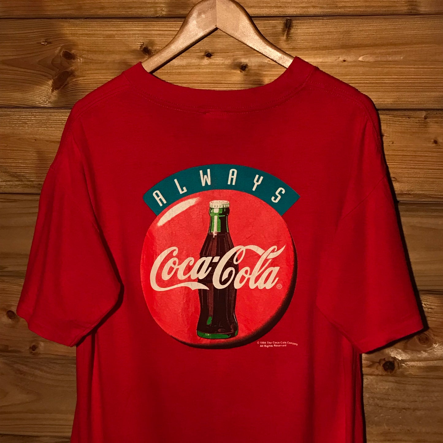 1994 Coca Cola Always Coke Promo t shirt