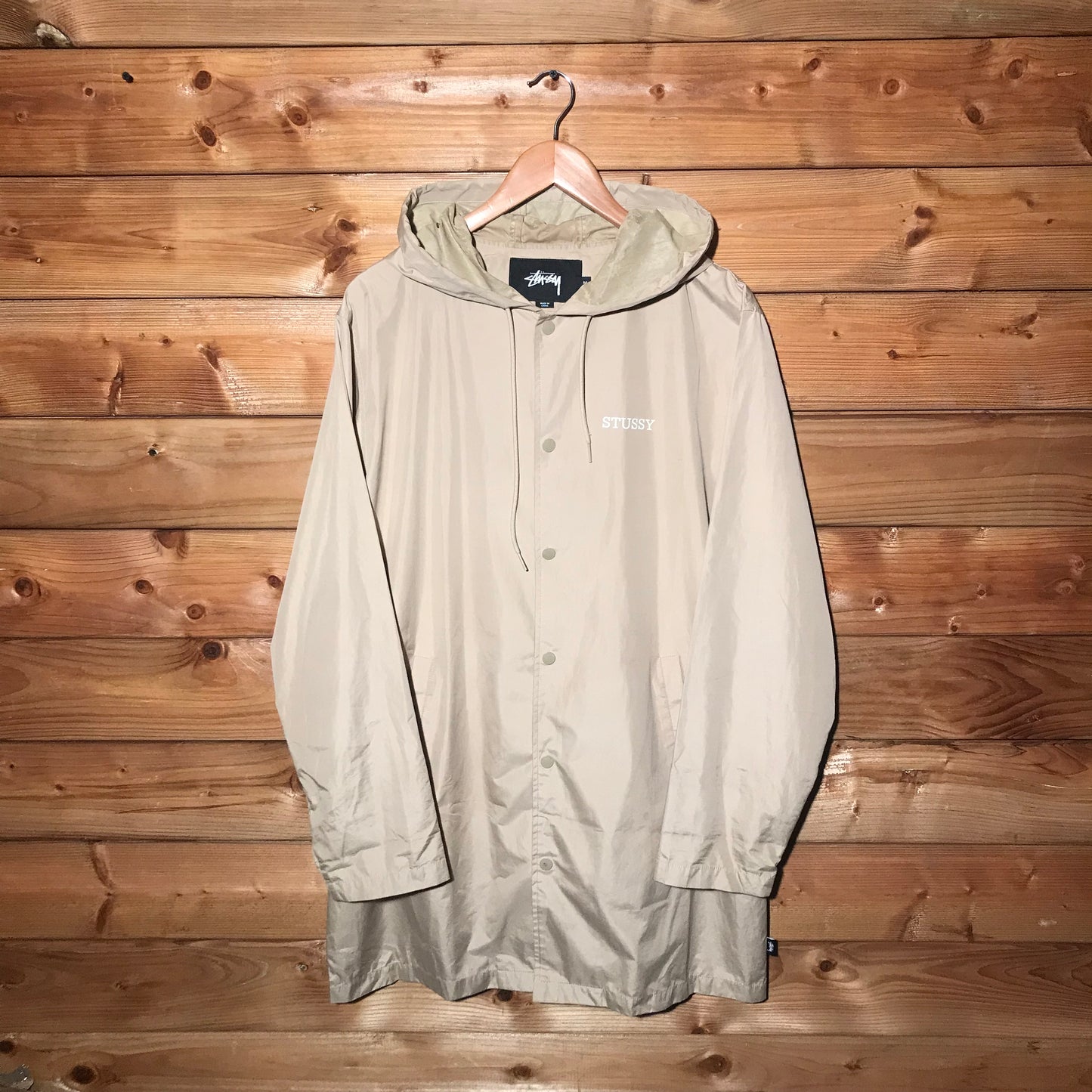 Stüssy Spellout longline parka jacket