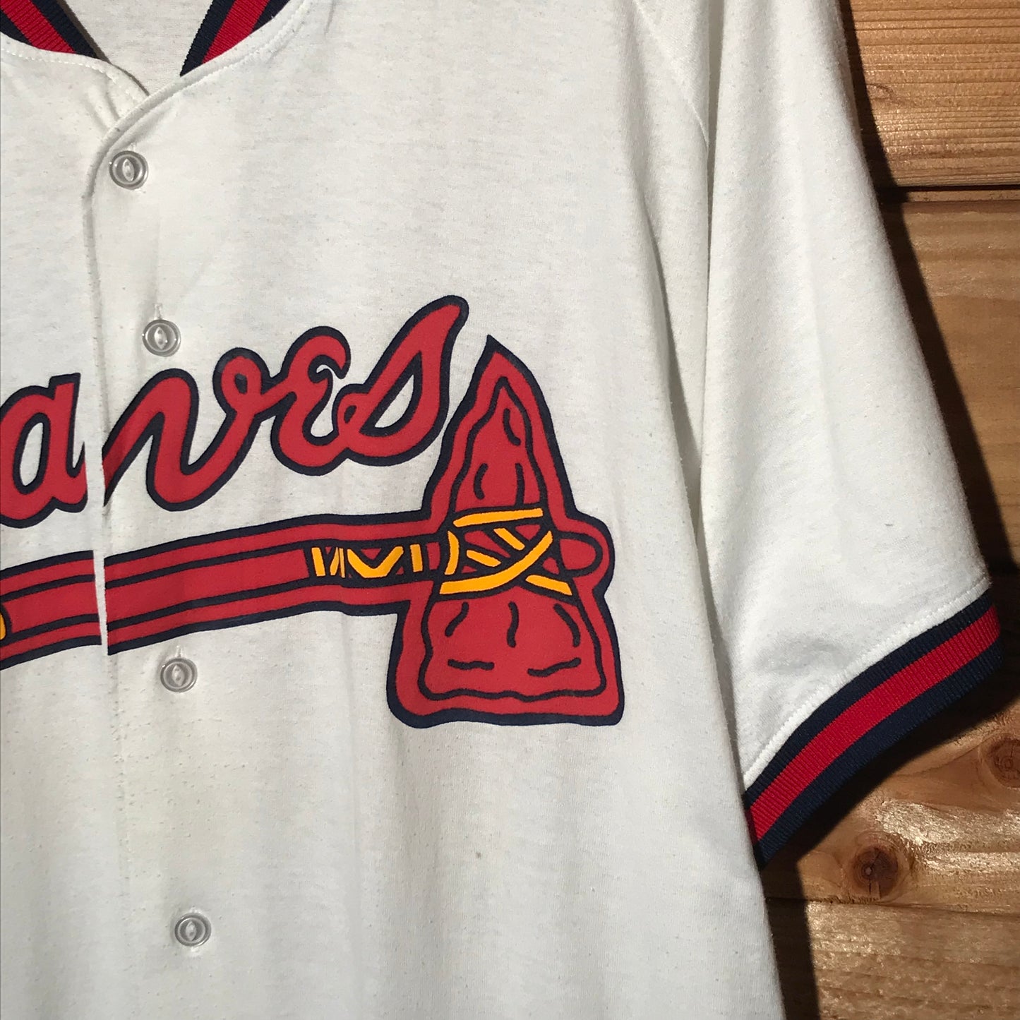 90s Russell Athletic MLB Braves Team jersey t shirt