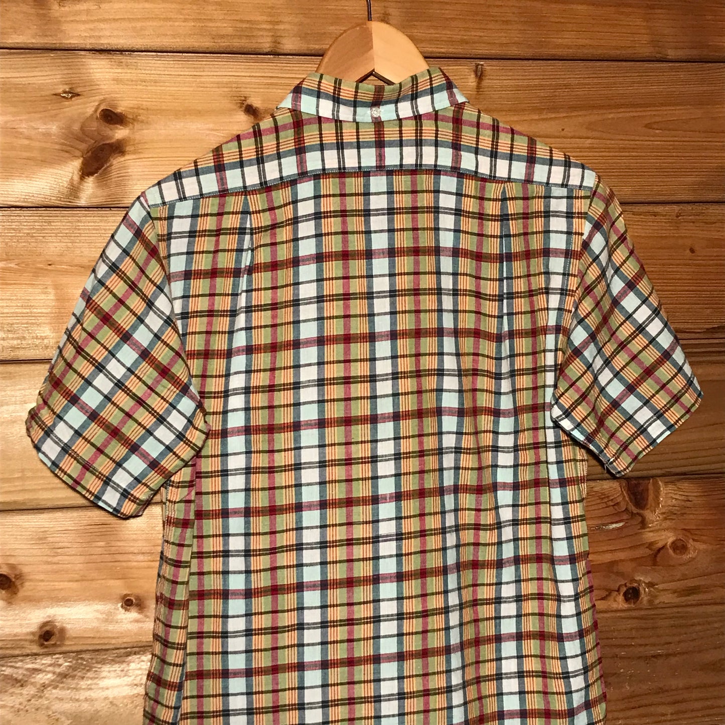 Bape, A Bathing Ape Plaid Tartan button up shirt