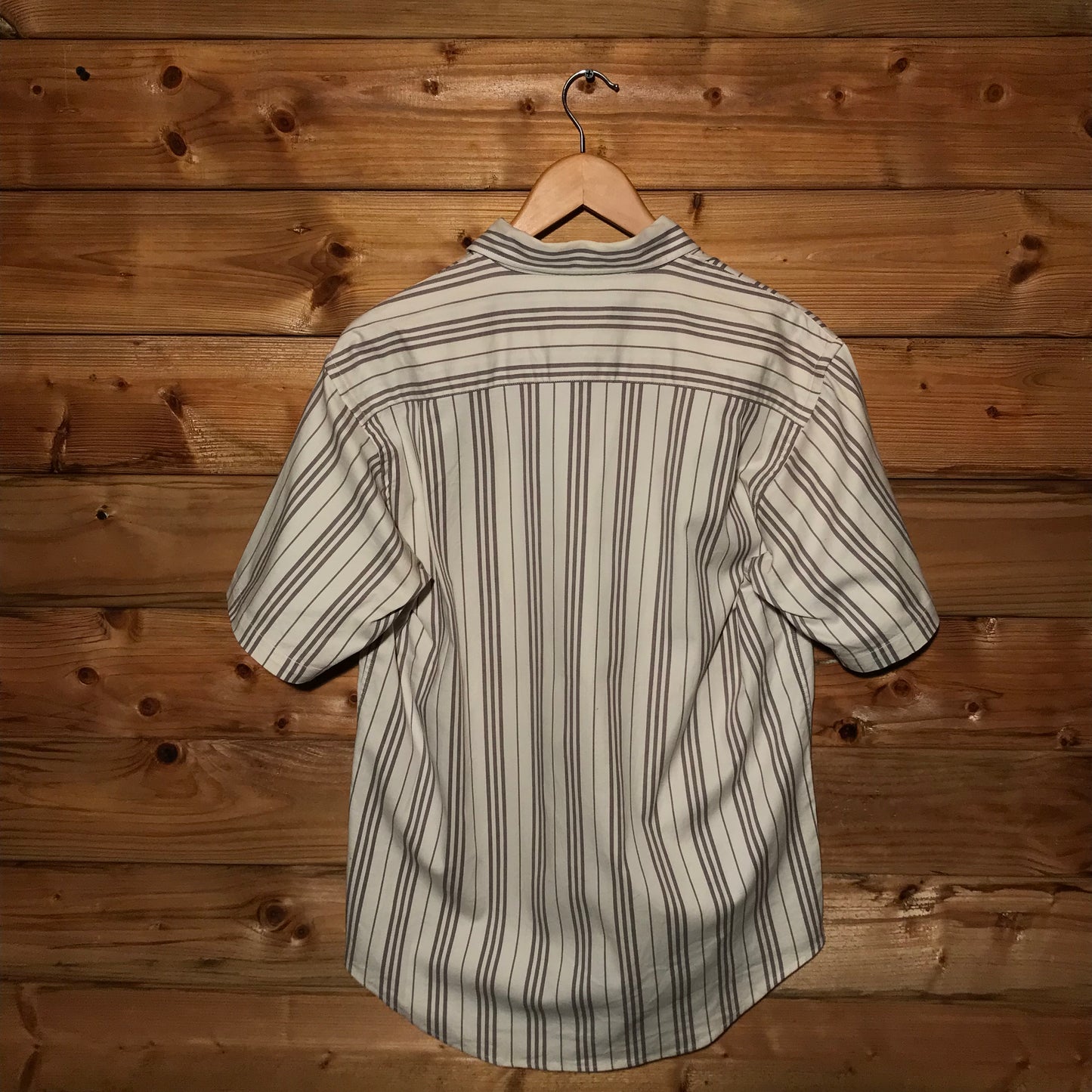 Burberry Nova Stripe Pattern short sleeve button up shirt