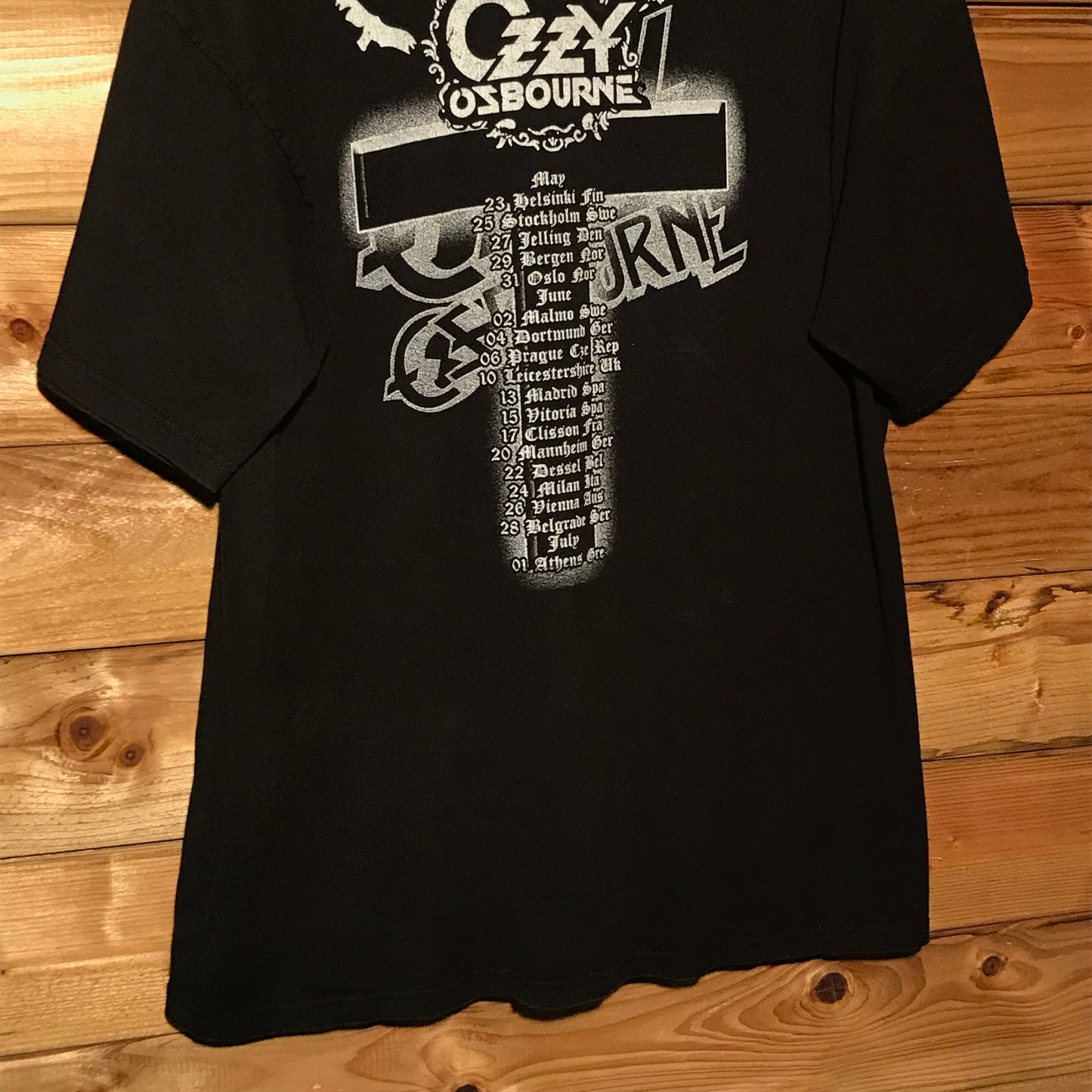 2012 Ozzy Osbourne Ozzy & Friends Europe Tour t shirt